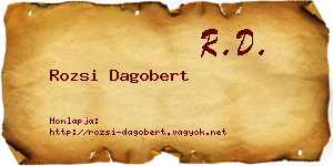 Rozsi Dagobert névjegykártya